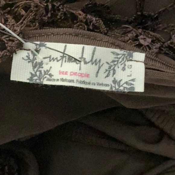 NWT Intimately Free People bathing suit attached dress bodysuit L sequin crochet - Picture 11 of 11